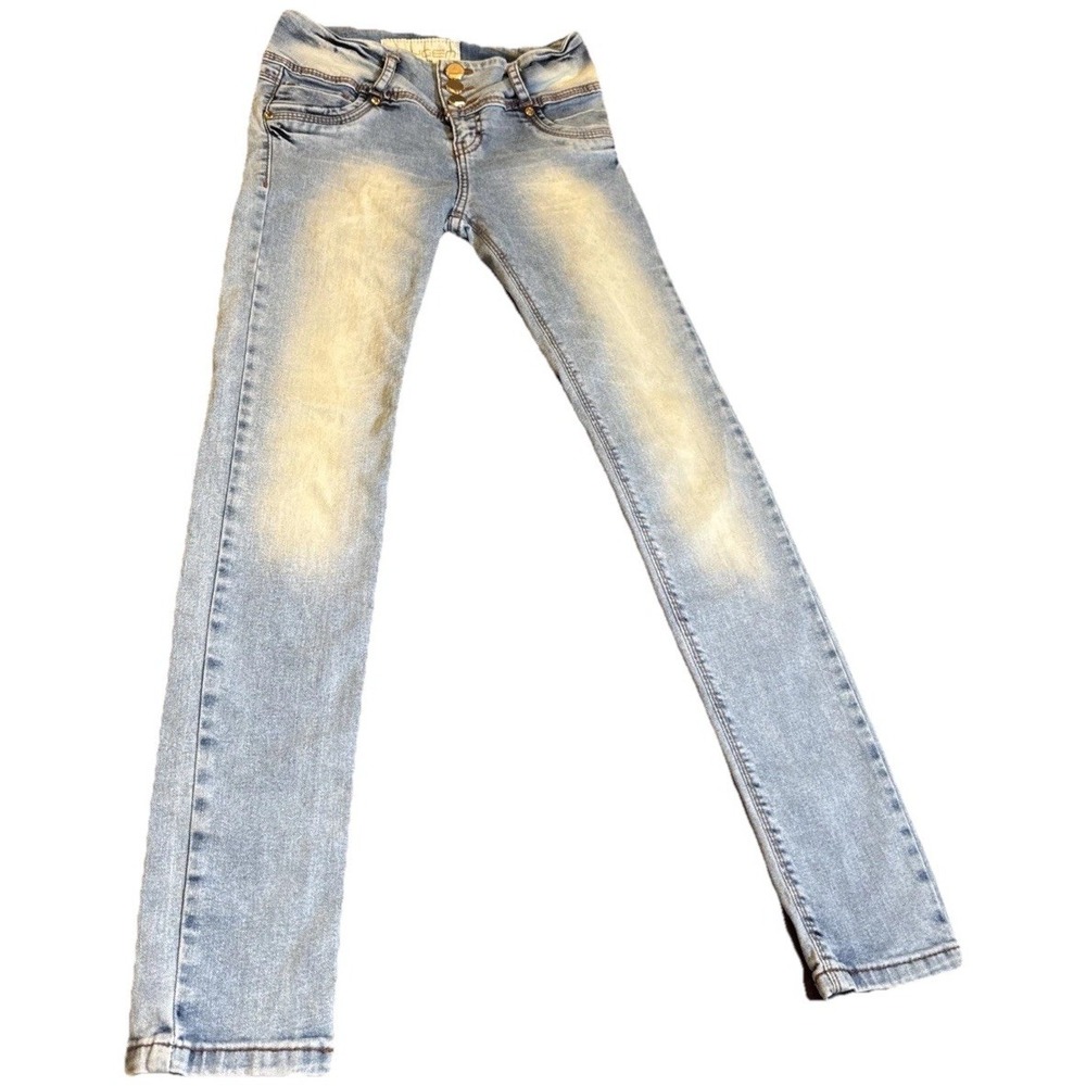 Oxygen Premium Jeans Womens Size 9 Y2K Bling Rhinestone Skinny Low Rise